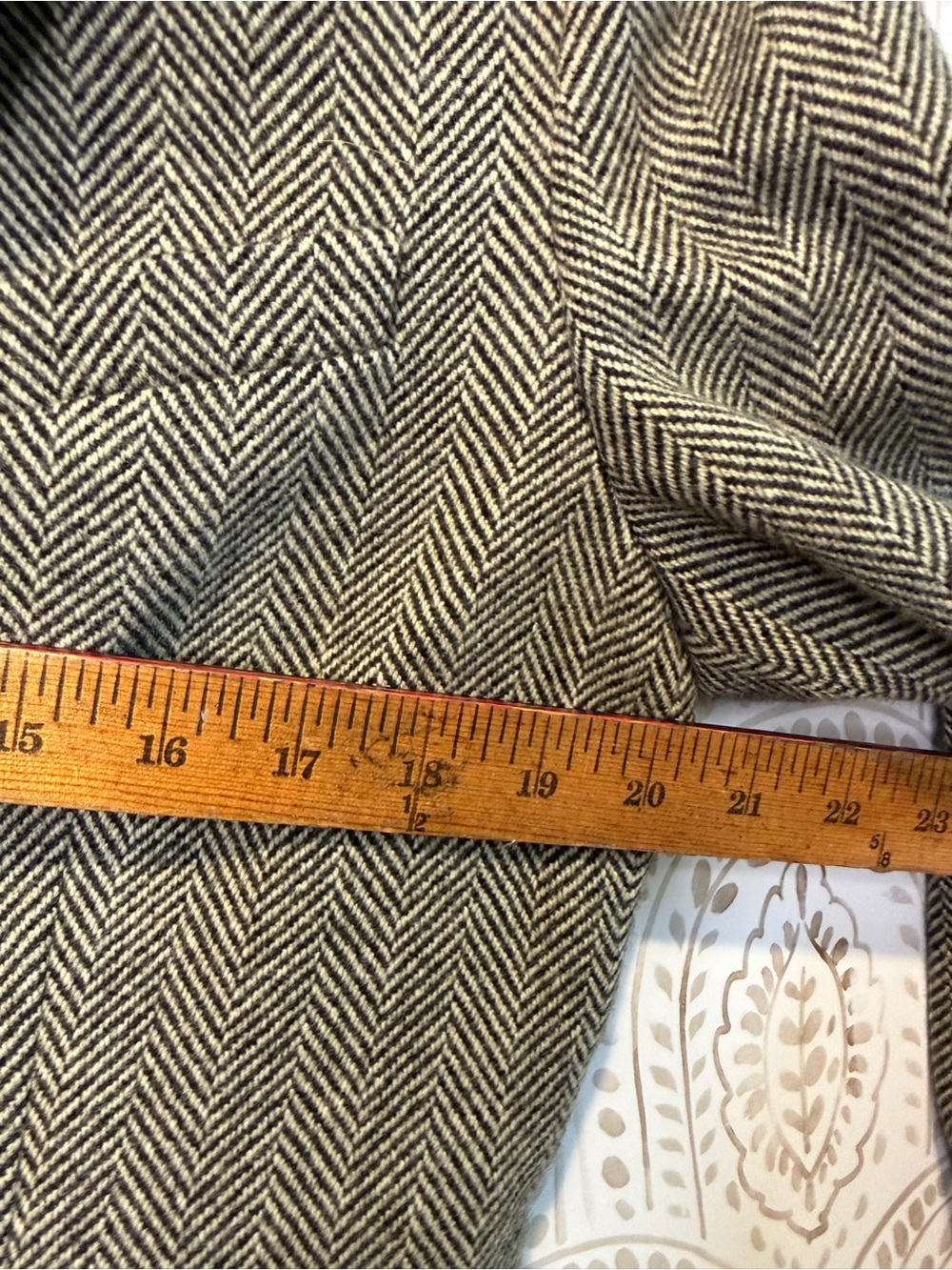 Lauren Ralph Lauren Wool Herringbone Blazer Women’s 14 - Picture 14 of 15